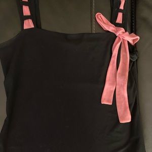 Black Tank Top | Boutique | Stretchy | Wearable from Small- Large | cropped
